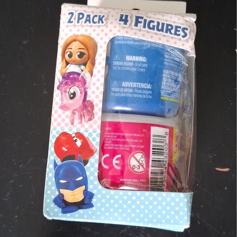 371 2 Pack 4 Figures Fash'ems Squishy Pops Batman MLP